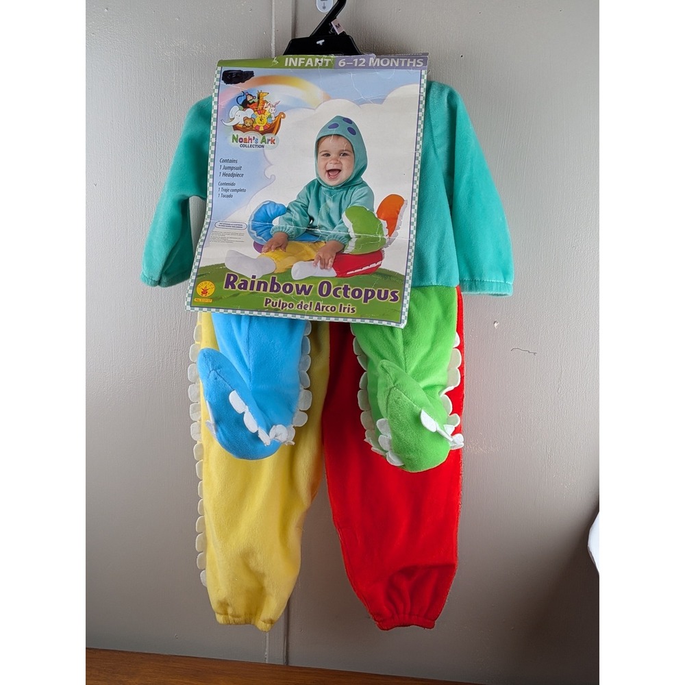 Rubies Noahs Ark Rainbow Octopus Infant Costume 6-12 Months 510137 Teal Multi